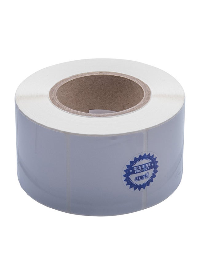 KENCO Rectangle High Gloss Paper Roll inkjet Label White - Image 1