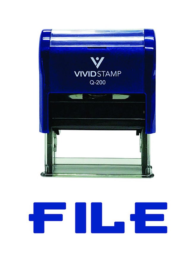 Self Inking Rubber Date Stamp Blue - v1552933831/N21896526A_1