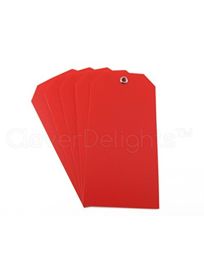 CleverDelights - Pack Of 100 Plastic Tags Clear - Image 1
