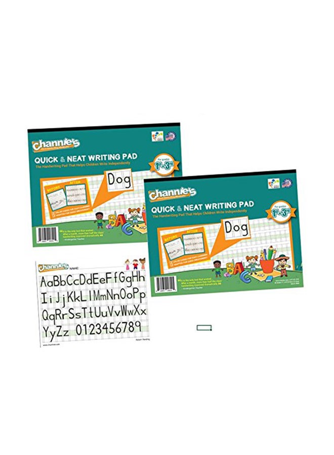 Channie's Pack Of 2 Visual Handwriting Workbook Multicolour - Image 1