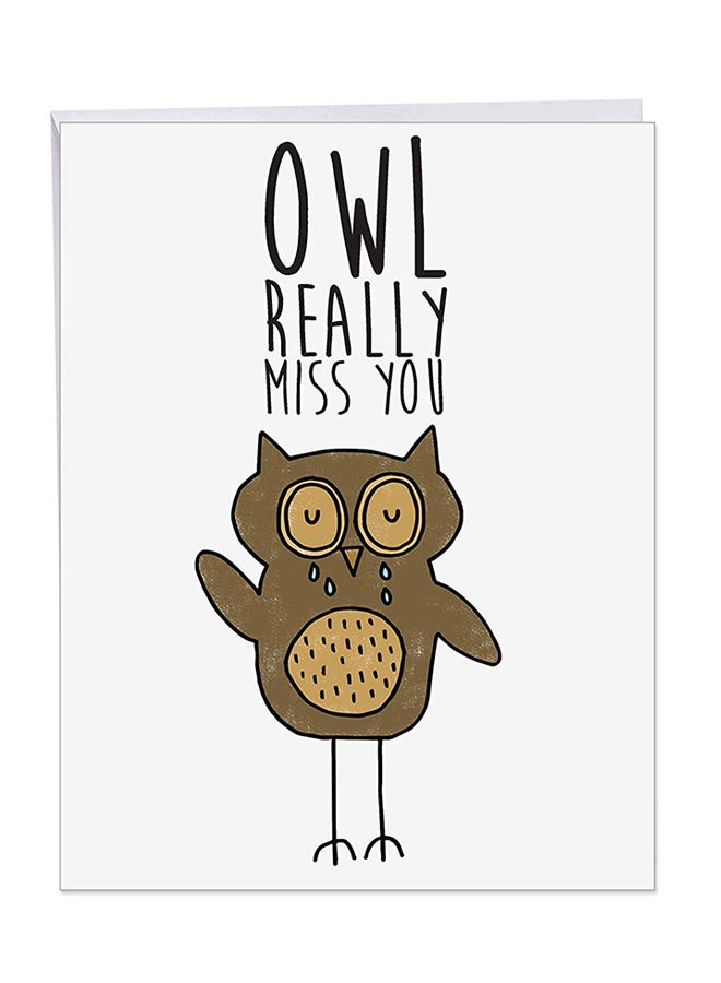 The Best Card Company - Jumbo Miss You Greeting Card - Image 1