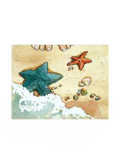 Peaks Publishing Inc Pack Of 12 Starfish on the Beach Starfish Story Note Cards 