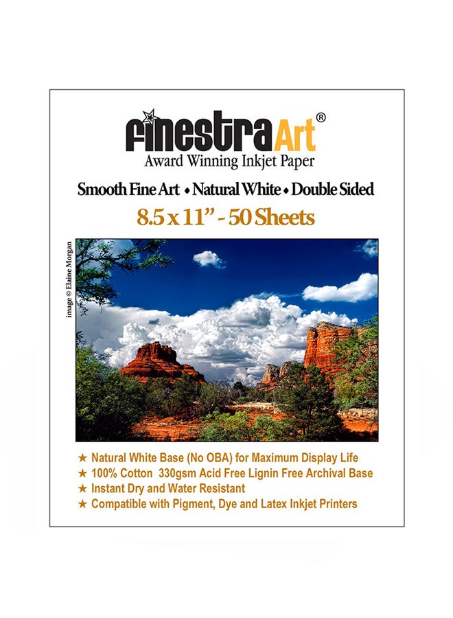Finestra Art Smooth Natural Double Sided Paper 