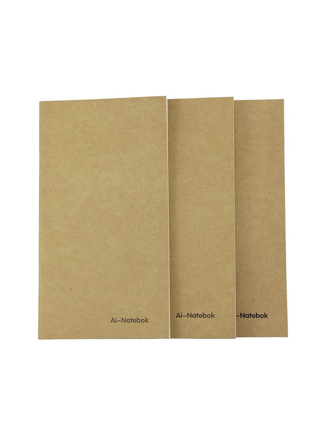 Pack Of 3 Travellers Notebook Brown - v1552933958/N21896898A_1