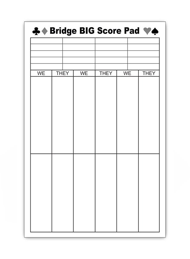 غواجولوتي برينتس دفتر تسجيل النقاط أبيض