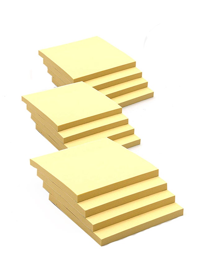 Emraw Pack Of 12 Sticky Note Yellow - Image 1