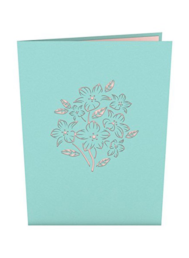 Lovepop Floral Bouquet Blue Pop Up Card - Image 2