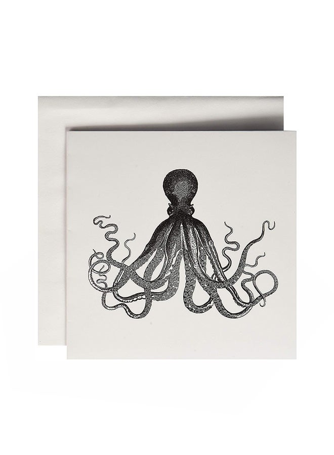 3Dروز حزمة مكونة من 6 بطاقات تهنئة بنمط حبار عملاق من عالم البحار - Image 2