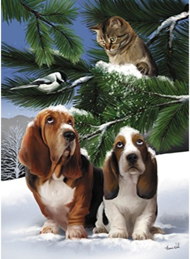 بيرفورمينج آرتس Cat Bassets Themed Greeting Card - Image 2
