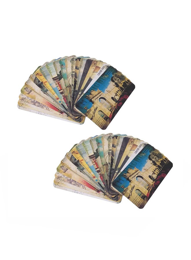 HONBAY 40-Piece Vintage Retro Old Eiffel Tower Travel Postcard - Image 1