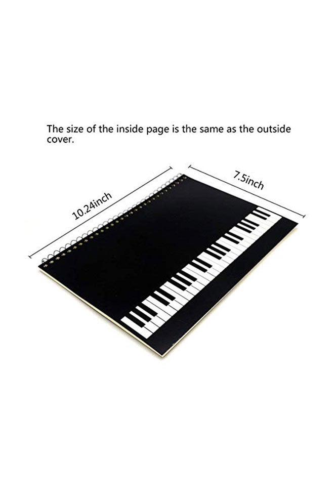 ماكسكي دفتر ملاحظات لأوراق فارغة التأليف الموسيقي بخط اليد متعدد الألوان - Image 2