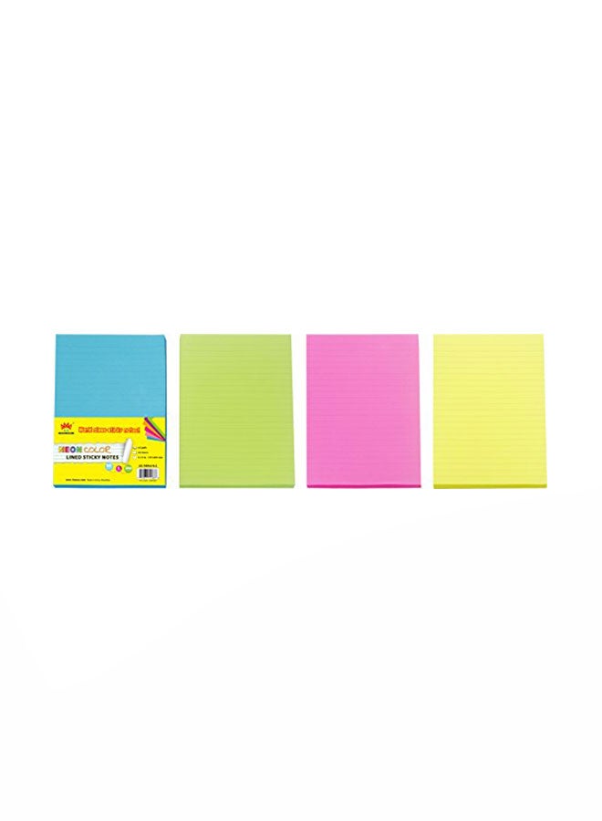 4A Pack Of 4 Sticky Note Multicolour - Image 2