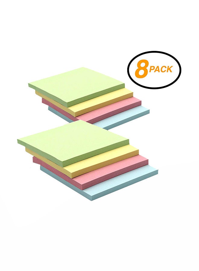 Emraw Pack Of 8 Sticky Note Multicolour - Image 1