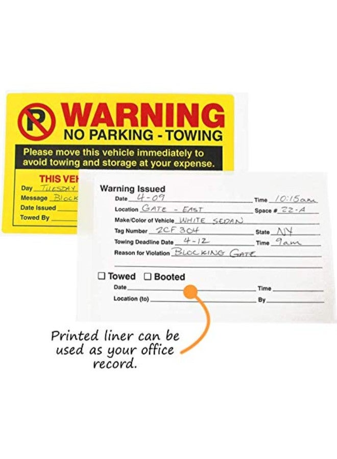 SmartSign 50-Piece Parking Violation Sticker Yellow - Image 3