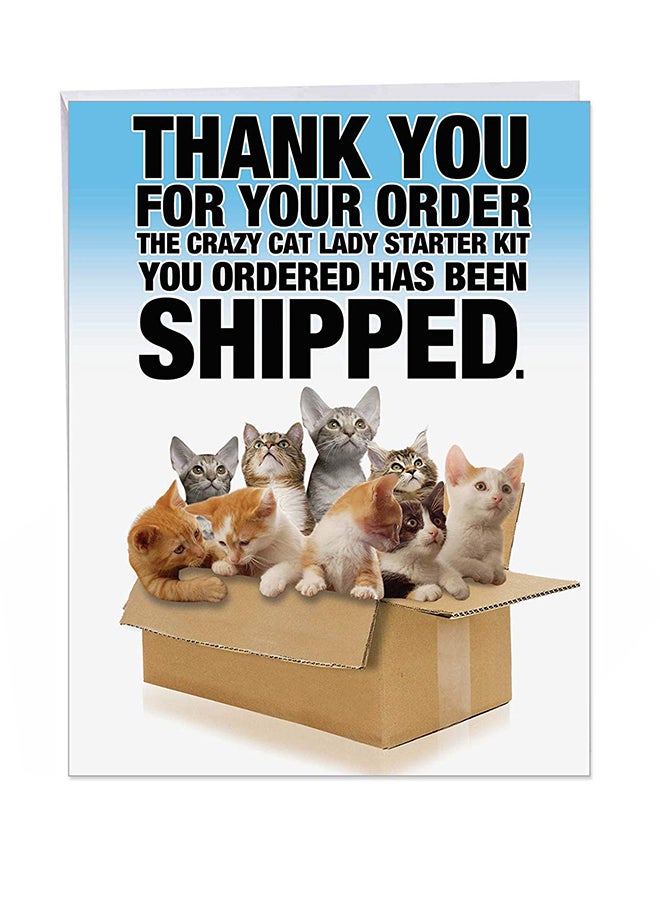 NobleWorks Cat Lady Starter Kit Funny Greeting Card - Image 1