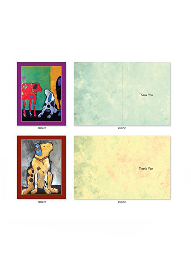 The Best Card Company - Pack Of 10 Thank You Greeting Card - Image 1