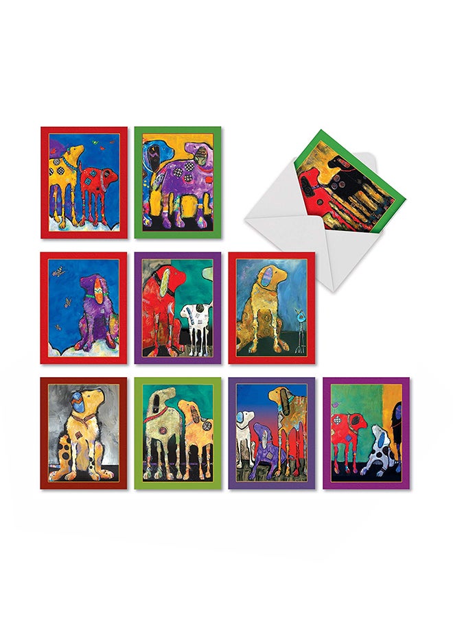 The Best Card Company - Pack Of 10 Thank You Greeting Card - Image 1