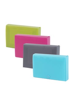 Doc It Pack Of 4 Index Card Holder Multicolour  - Image 1