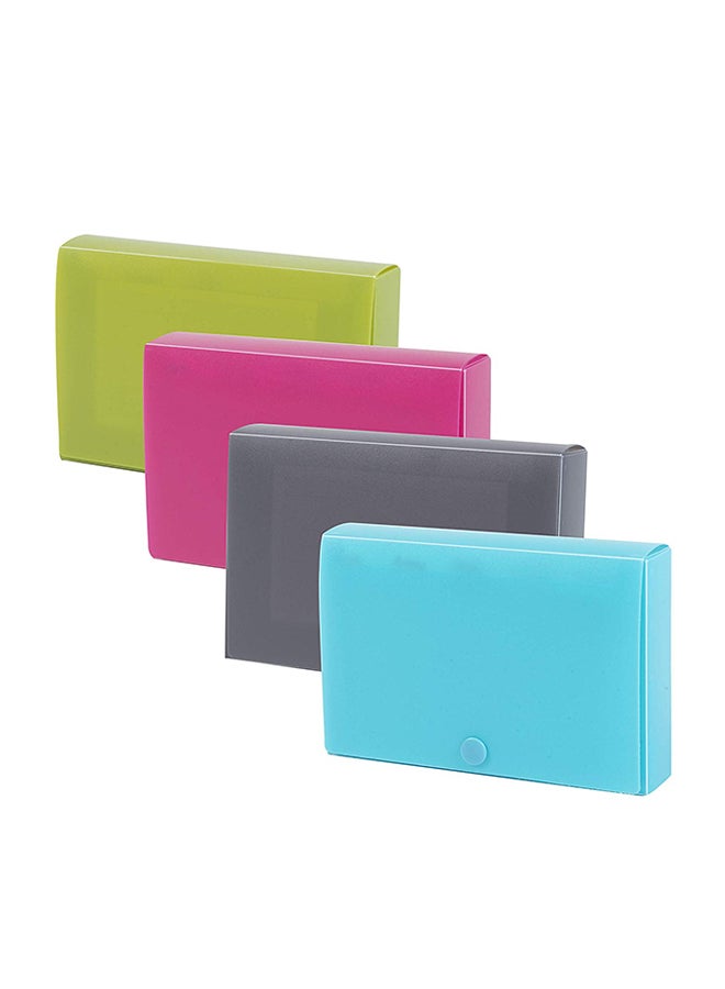 Doc It - Pack Of 4 Index Card Holder Multicolour - Image 1