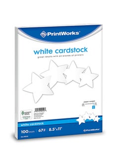 PrintWorks 100-Piece Paper Card Stock  - Image 1