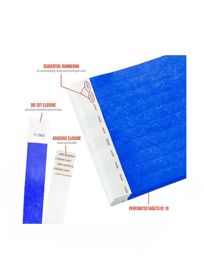 Wristco Pack Of 1000 Wristband Blue  - Image 2