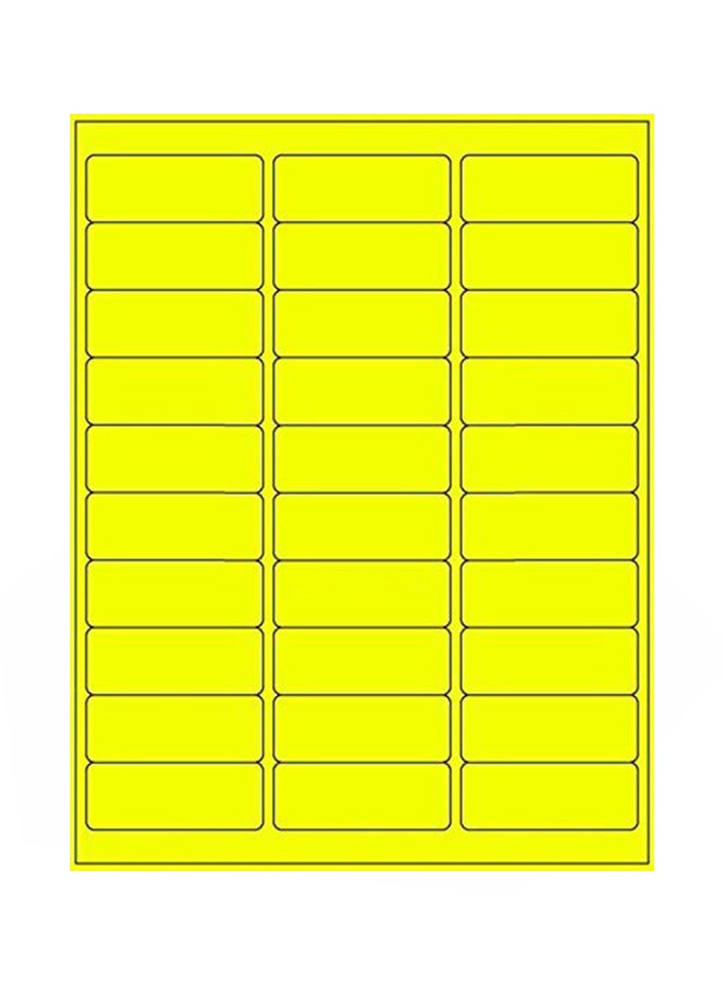 100-Sheet Address Label Yellow