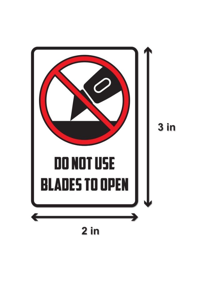 OfficeSmartLabels 300-Piece Warning Label Sticker Multicolour  - Image 2
