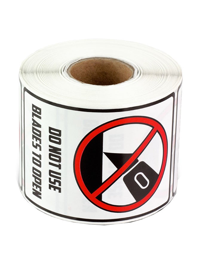 OfficeSmartLabels 300-Piece Warning Label Sticker Multicolour  - Image 1