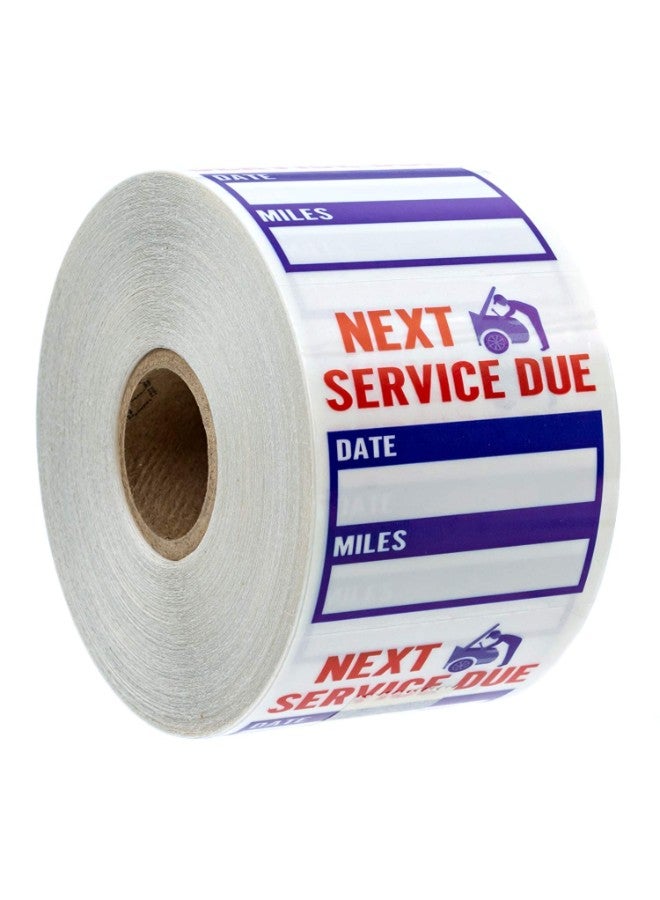 SBlabels 500-Piece Service Reminder Sticker Red/White/Blue - Image 2