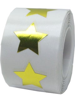 InStockLabels.com 500-Piece Shiny Foil Sticker Metallic Gold  - Image 2
