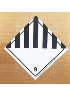 InStockLabels.com 500-Piece Hazard Class 9 D.O.T. Miscellaneous Dangerous Goods Label Black/White  - Image 3