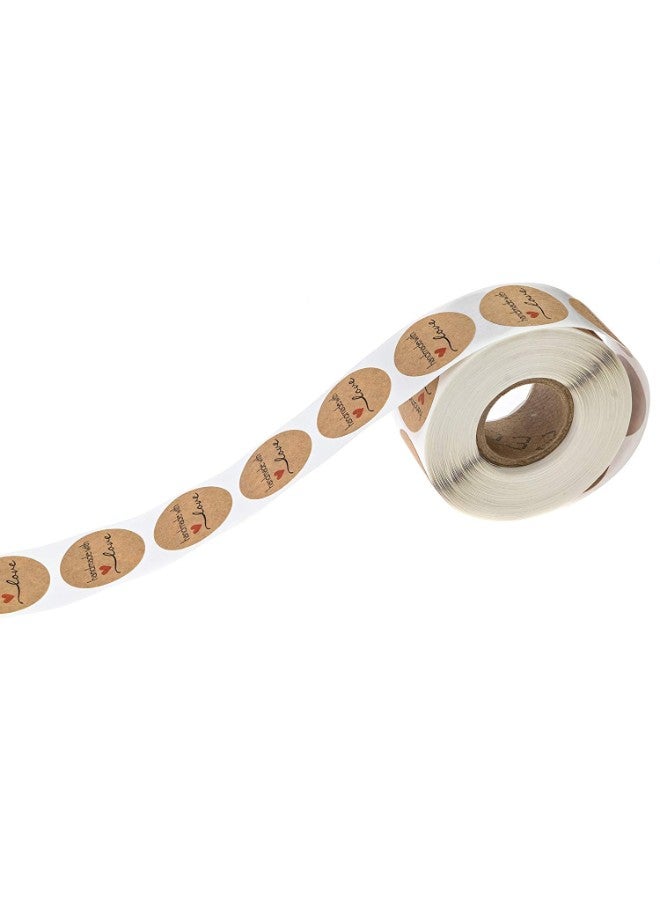 SBlabels Handmade With Love Sticker Black/Red/White - Image 3