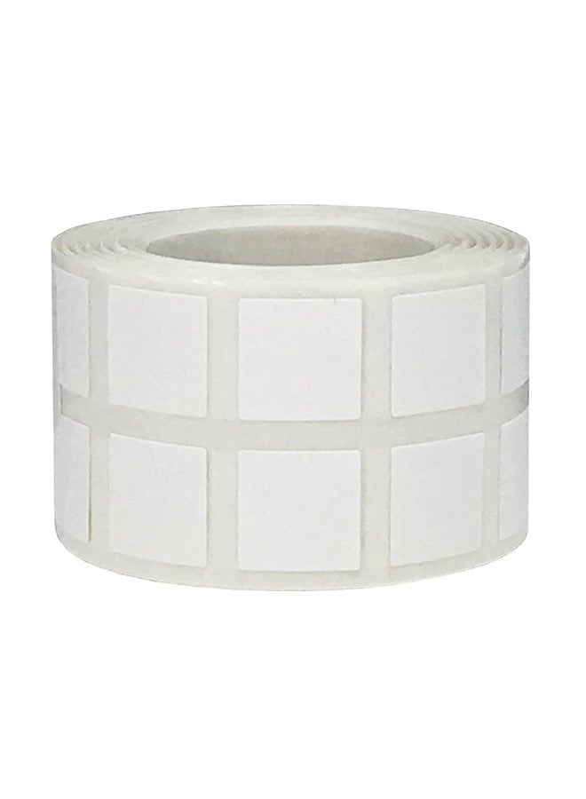 إن ستوك ليبلز.كوم ملصقات مربعة الشكل من 1000 قطعة أبيض - Image 1