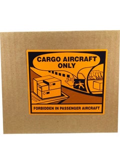 InStockLabels.com 500-Piece Cargo Aircraft Warning Label Orange/Black  - Image 2