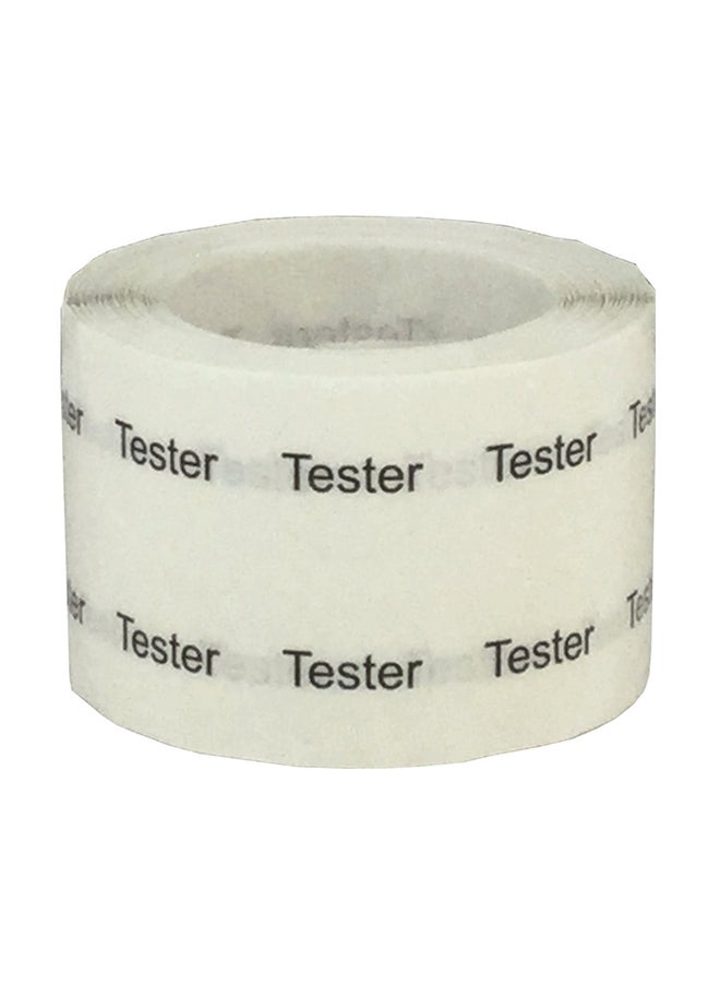 إن ستوك ليبلز.كوم ملصقات دائرية لاصقة مطبوع عليها كلمة "Tester" من 1000 قطعة شفاف - Image 1