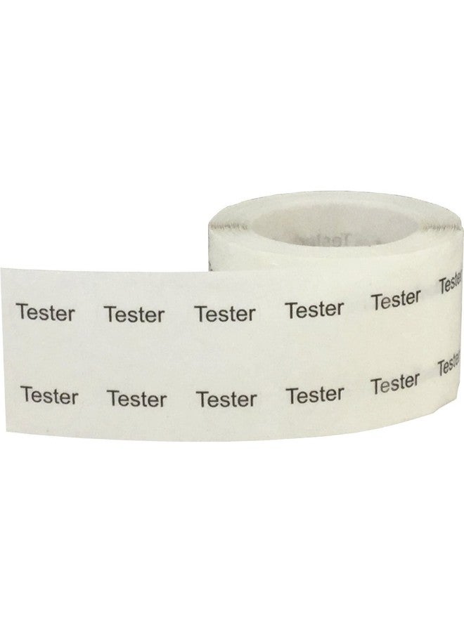 إن ستوك ليبلز.كوم ملصقات دائرية لاصقة مطبوع عليها كلمة "Tester" من 1000 قطعة شفاف - Image 2