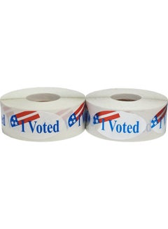 InStockLabels.com 500-Piece I Voted Apparel Safe Adhesive Sticker Metallic Silver  - Image 2