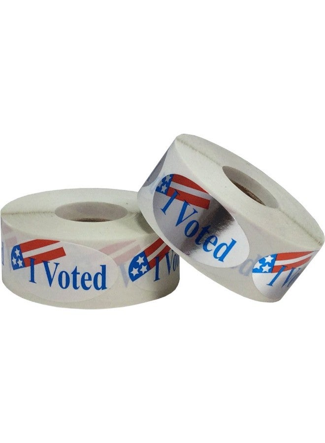 إن ستوك ليبلز.كوم 500 قطعة من ملصقات للارتداء بعبارة "I Voted" بلاصق آمن فضي لامع - Image 3