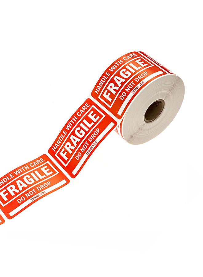 SBlabels Fragile Sticker Red - Image 1