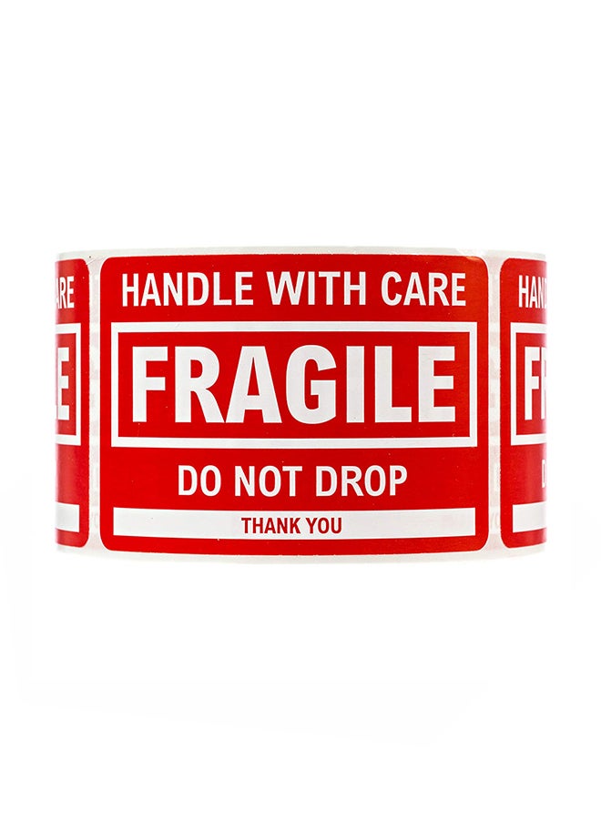 SBlabels Fragile Sticker Red - Image 2