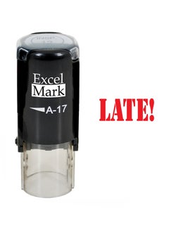 ExcelMark Self Inking Rubber Date Stamp Black  - Image 1