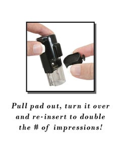 ExcelMark Self Inking Rubber Date Stamp Black  - Image 2