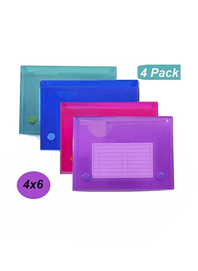 1InTheOffice Pack Of 4 Index Card Case Multicolour  - Image 1