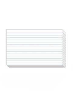 S Superfine Printing Pack Of 100 Ruled Index Cards White  - Image 1