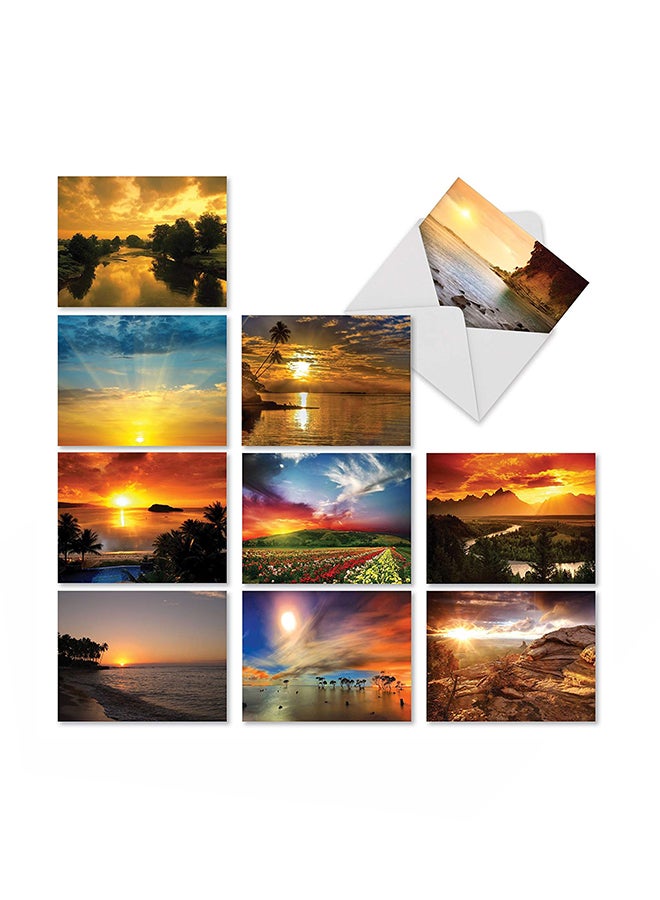 The Best Card Company - Pack Of 10 Thank You Greeting Card - Image 1