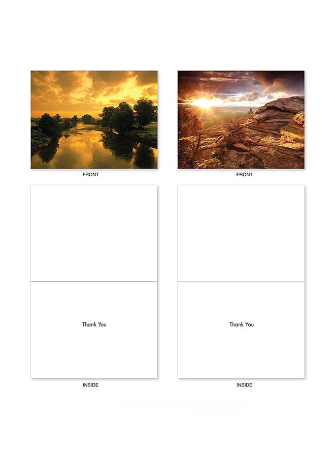 The Best Card Company - Pack Of 10 Thank You Greeting Card - Image 1