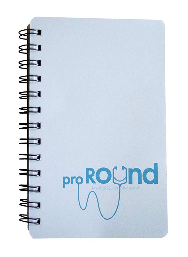 Portage Medical Round Notebook White - Image 1