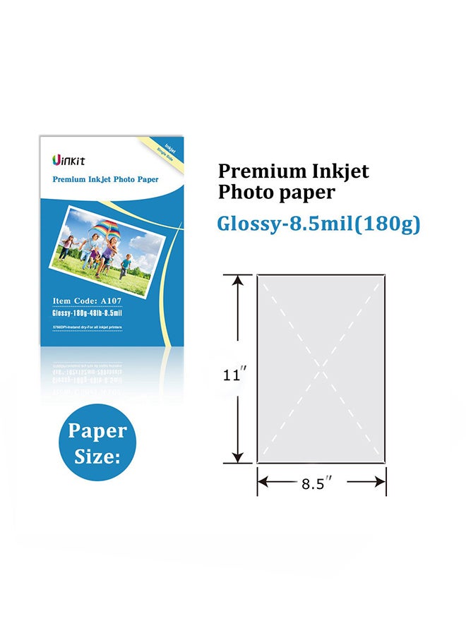 Uinkit 100 Sheets Inkjet Glossy Photo Papers  - Image 2