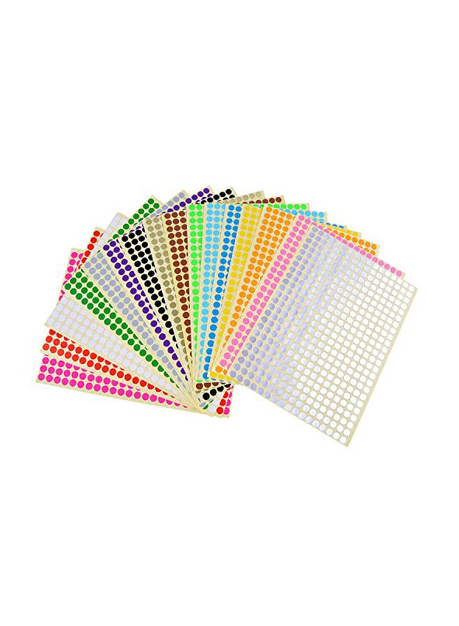 BronaGrand - 16-Piece Dot Stickers Coding Label Multicolour - Image 1