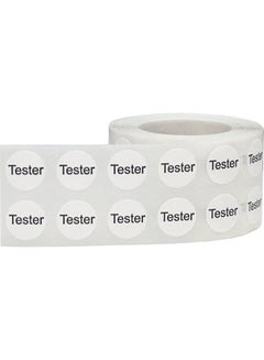 InStockLabels.com 1000-Piece Round Tester Dot Adhesive Sticker White  - Image 2